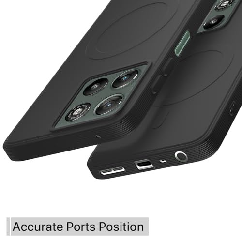 Pikkme Back Cover for Motorola Moto G67 Power 5G / G57 Power 5G Soft Matte Silicone Mag-Safe Design (Mag-Safe Not Support) Camera Protection | Slim Fit Bumper Cover (Black) - Image 4