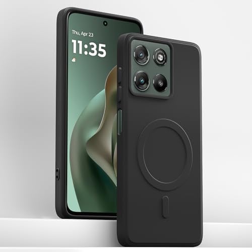 Pikkme Back Cover for Motorola Moto G67 Power 5G / G57 Power 5G Soft Matte Silicone Mag-Safe Design (Mag-Safe Not Support) Camera Protection | Slim Fit Bumper Cover (Black) - Image 2