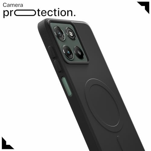 Pikkme Back Cover for Motorola Moto G67 Power 5G / G57 Power 5G Soft Matte Silicone Mag-Safe Design (Mag-Safe Not Support) Camera Protection | Slim Fit Bumper Cover (Black) - Image 5