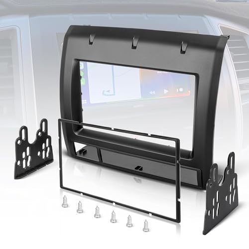 NuIth Double DIN Radio Installation Dash Kit Fits for 2005-2011 Toyota Tacoma, Aftermarket Radio Dash Stereo Mounting Installation Trim Bezel Bracket Kits - Image 1