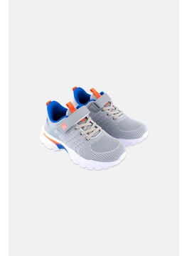 RBX Kids Boy Velcro Sport Shoes, Light Grey  - Image 1