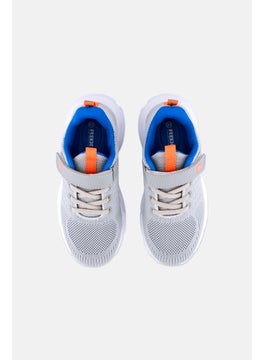 RBX Kids Boy Velcro Sport Shoes, Light Grey  - Image 3