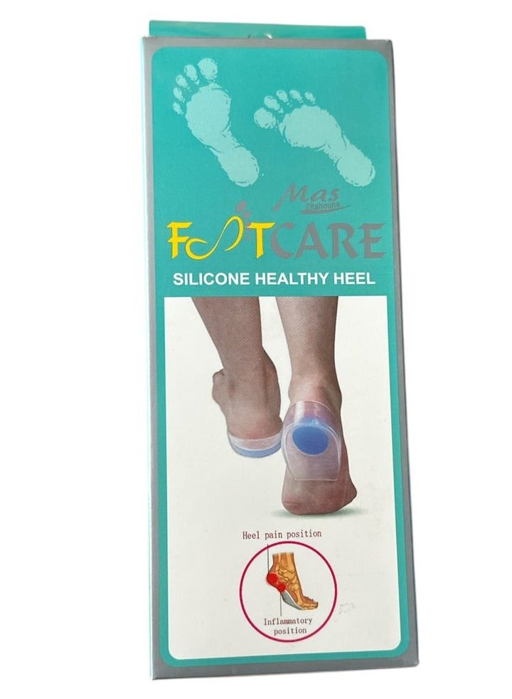 Unisex Gel Silicone Orthopedic Arch Support Insoles X-L Clear  - Image 2