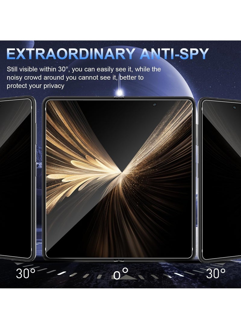 Privacy Screen Protector Compatible with Honor Magic V5 Anti-Spy TPU Outer Screen Film (2-Piece Set) + Anti-Spy Inner Screen Film (2-Piece Set) Scratch-Resistant, Bubble-Free - Image 3