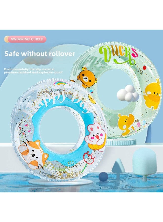 general Children's Swimming Ring Thickened Anti-flip Inflatable Life Buoy Boys And Girls Beginner Baby Floating Ring Adult Underarm Ring-Outer Diameter After Inflation:80#-Inner Diameter After Inflation:Seq - Image 4