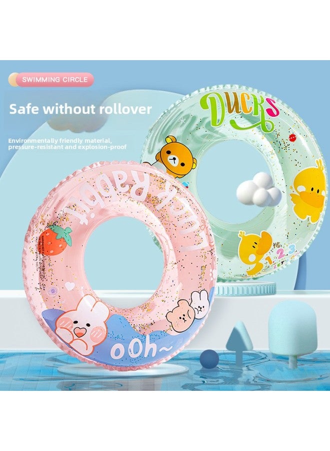 general Children's Swimming Ring Thickened Anti-flip Inflatable Life Buoy Boys And Girls Beginner Baby Floating Ring Adult Underarm Ring-Outer Diameter After Inflation:80#-Inner Diameter After Inflation:Seq - Image 3