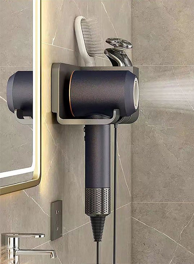 Captaintech Wall Mounted Hair Dryer Holder for Dyson Supersonic Hair Dryer,New Upgraded Aluminum Hair Dryer Storage - Image 4