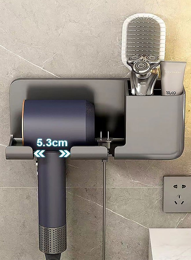 Captaintech Wall Mounted Hair Dryer Holder for Dyson Supersonic Hair Dryer,New Upgraded Aluminum Hair Dryer Storage - Image 3