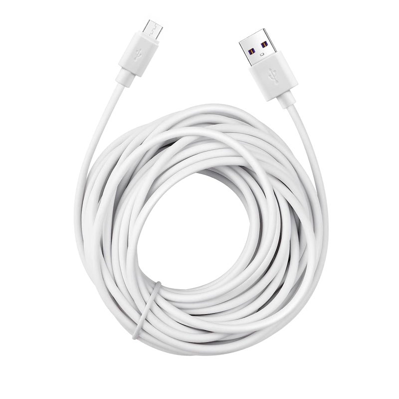Smays Replacement 5V Micro USB Charging Cable for Infant Optics DXR-8, Motorola, Owlet Baby Monitors - 13-Foot (4 Meters) Power Cord - Image 4