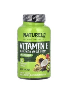 NATURELO NATURELO, Vitamin E, 180 mg, 90 Vegetarian Capsules  - Image 1