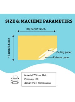 UCEC Smart Vinyl Removable, Matless Cutting, 52 Pack(5.5X12In) 22 Colors - For Cricut Joy Vinyl, For Diy Projects, For Decor Sticker, Accessories And Supplies, Decoration Vinyl  - Image 3