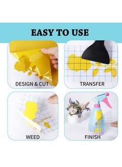 UCEC Smart Vinyl Removable, Matless Cutting, 52 Pack(5.5X12In) 22 Colors - For Cricut Joy Vinyl, For Diy Projects, For Decor Sticker, Accessories And Supplies, Decoration Vinyl  - Image 4