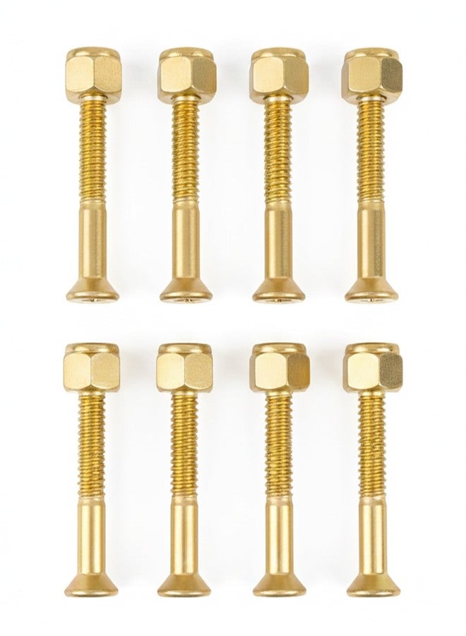 vanpro Longboard Skateboard 1/8" Riser Pads PU Shock Pads Hardware Mounting Screws Nuts(Snow Golden, Pack of 1 Set) - Image 2