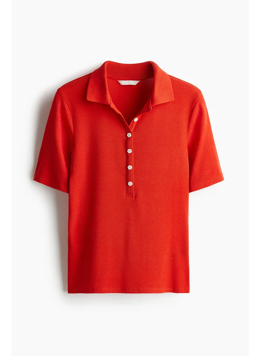 اتش اند ام Ribbed Polo Shirt