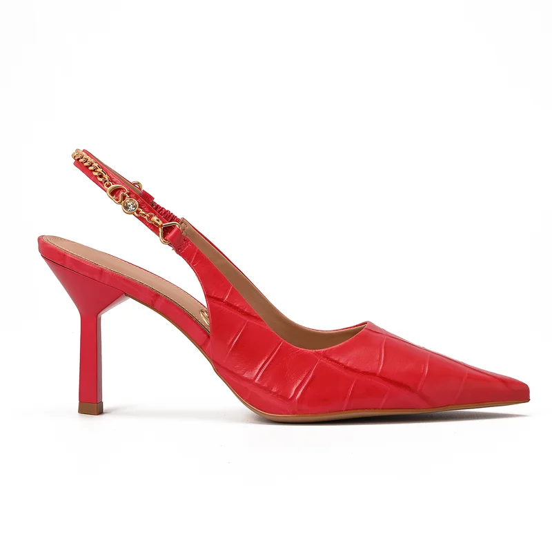Red Orchid Slingback Pump