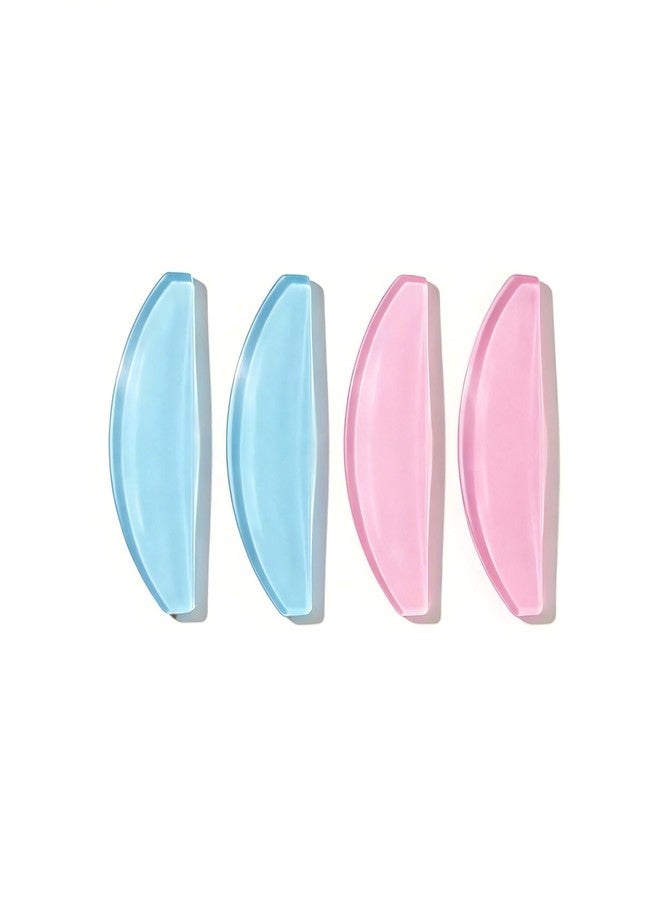 CZMZHFC Lash Lift Shields – Washable and Reusable Korean Super Sticky Flat Pads for Eyelash Perm, No.1 Lash Lift Softening Shields for Women Beauty, Pink (1 Pair Pink + 1 Pairs Blue) - Image 1