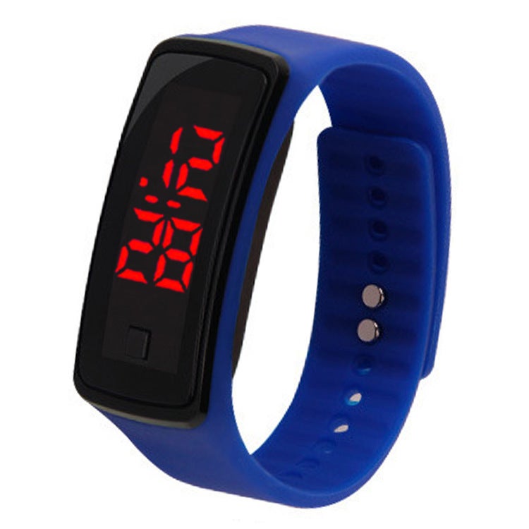 Stylish Sports LED Wristwatch Unisex Dark Blue 