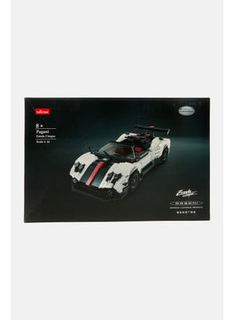 RASTAR Pagani Zonda Cinque 1/16 Ratio Model Bricks, White  - Image 1