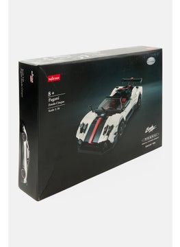 RASTAR Pagani Zonda Cinque 1/16 Ratio Model Bricks, White  - Image 3