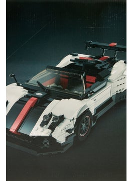 RASTAR Pagani Zonda Cinque 1/16 Ratio Model Bricks, White  - Image 4