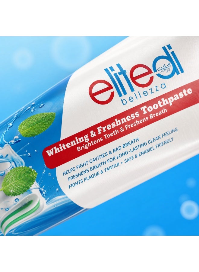 إيليت دي بليزا معجون أسنان للتبييض واللمعان – Elite di Bellezza – نكهة النعناع المنعش - Image 4
