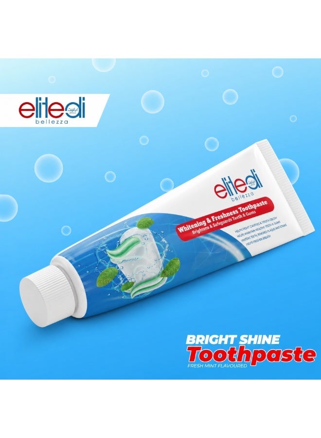إيليت دي بليزا معجون أسنان للتبييض واللمعان – Elite di Bellezza – نكهة النعناع المنعش - Image 2