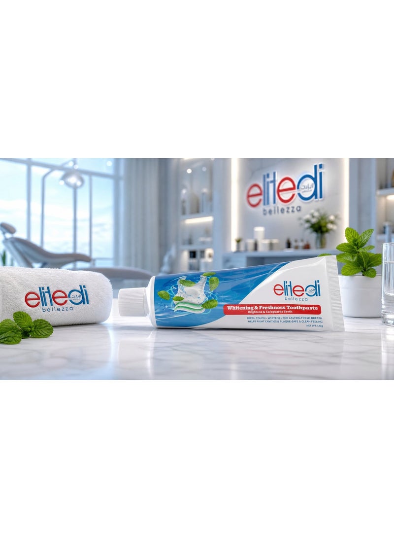 إيليت دي بليزا معجون أسنان للتبييض واللمعان – Elite di Bellezza – نكهة النعناع المنعش - Image 3
