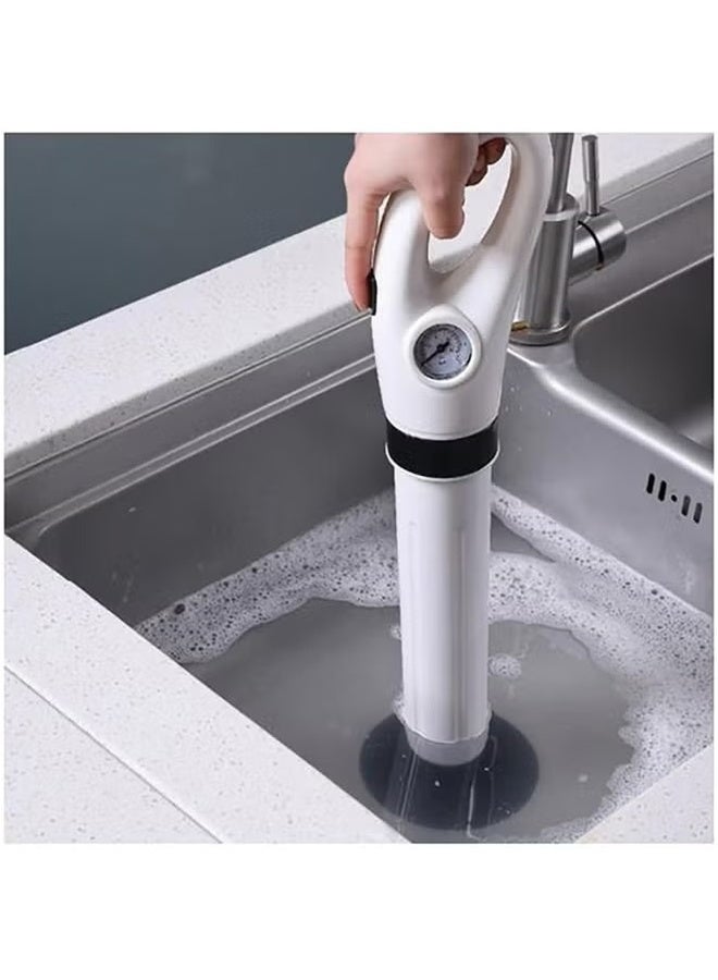DAREU Electric High-Pressure Drain Blaster – Cordless Pneumatic Sewer Unclogger with Interchangeable Heads, Reusable Drain Cleaner for Toilet, Sink, Bathtub & Floor Drain - Image 4