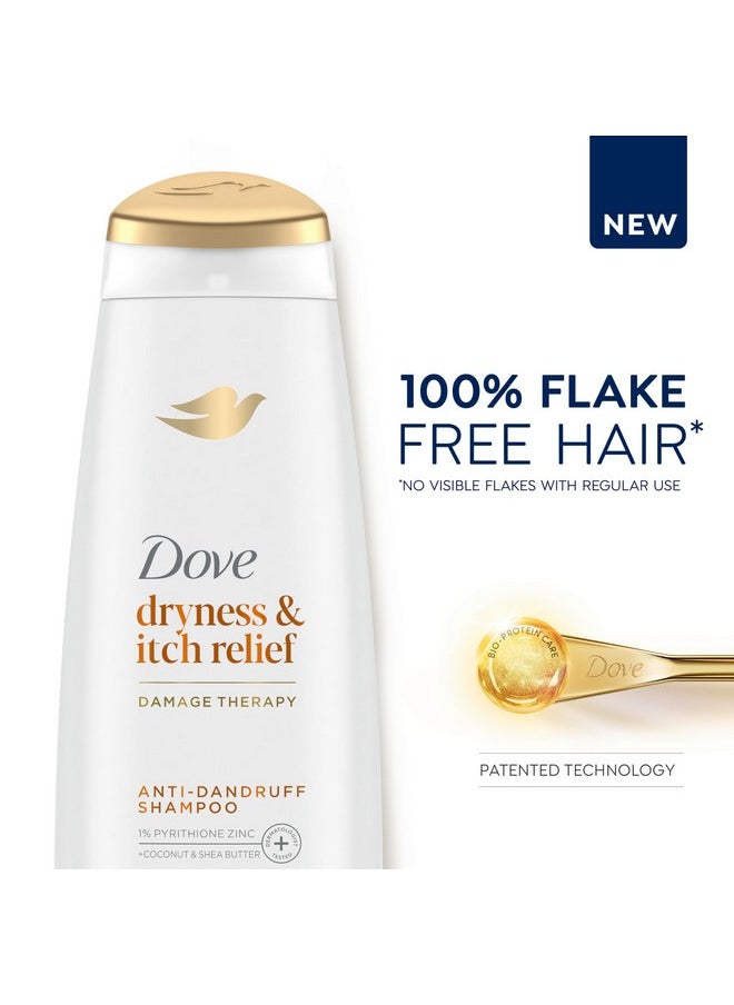 Dove - Dermacare Scalp Anti Dandruff Shampoo Dryness And Itch Relief For Dry And Itchy Scalp Dry Scalp Treatment With Pyrithione Zinc 12 Fl Oz - Image 1