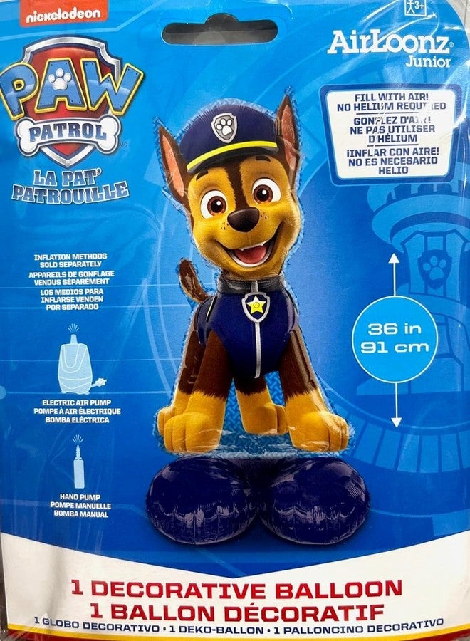 أناجرام بالون باو باترول تشيس 36 بوصة، يُملأ بالهواء فقط، من إيرلونز، لتزيين حفلات أعياد الميلاد - Image 3