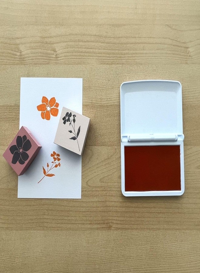 COLOP Make Series Premium Ink Stamp Pad – Standard Water-Based & Acid-Free Non-Toxic Ink for Rubber Stamps, Crafting, and Scrapbooking (Shiny Orange, 3.5" x 1.94") - Image 2