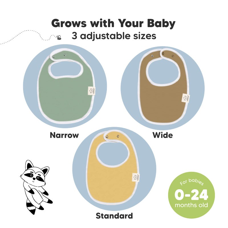 KeaBabies 8-Pack Organic Baby Bibs for Boys, Girls - Soft Cotton Drooling and Teething Baby Bibs, Baby Girl Bibs, Baby Boy Bibs, Baby Drool Bibs for Baby Girl, Boy, Newborn Infant Bibs (Daybreak) - Image 4