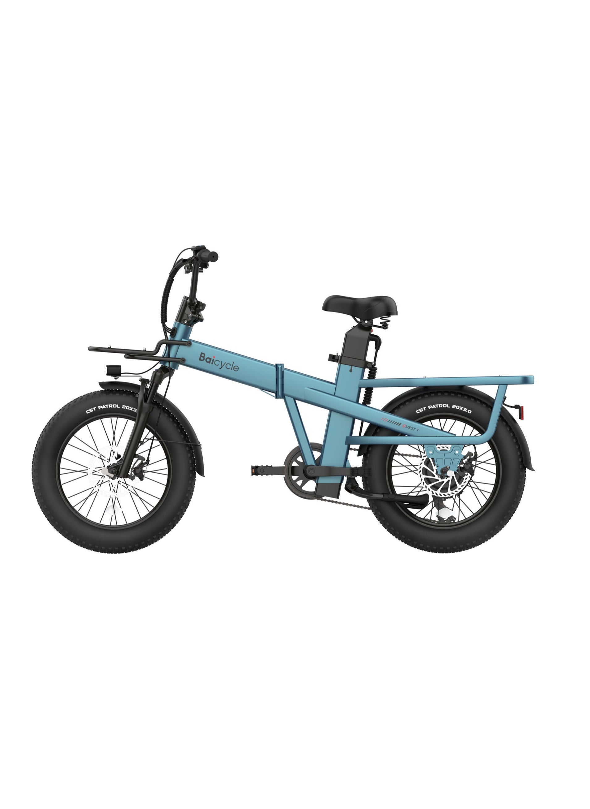 Electric Bike Mountain bike 48V 15.3Ah Removable Battery 32Km/H with 750W Brushless Motor 7-Speed 20inchTires Front Fork Suspension  A01-blue 