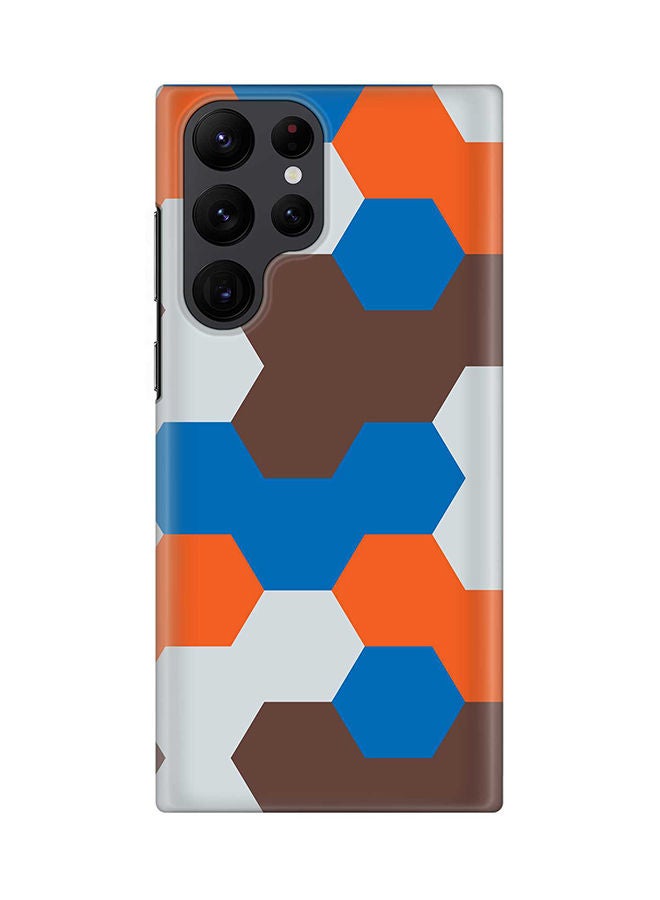 Stylizedd Case for Samsung Galaxy S22 Ultra 5G Snap Case Slim Snap Classic Series Shield Matte Finish Print - Blockbuster Retro