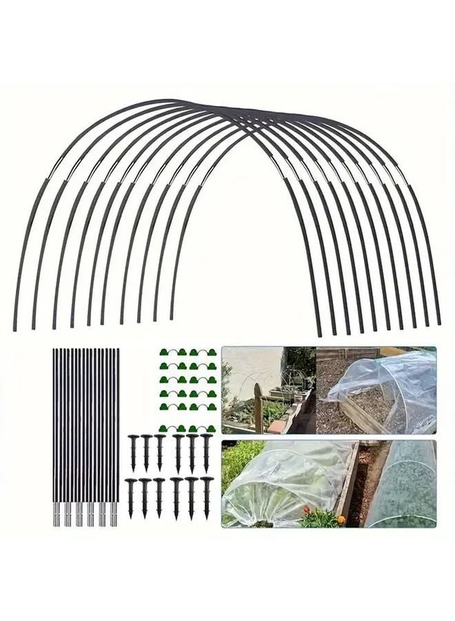 18pcs Adjustable Garden Greenhouse Support Rings Removable Plant Protection Stakes - Image 1