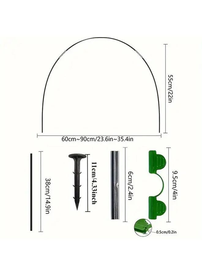 18pcs Adjustable Garden Greenhouse Support Rings Removable Plant Protection Stakes - Image 4