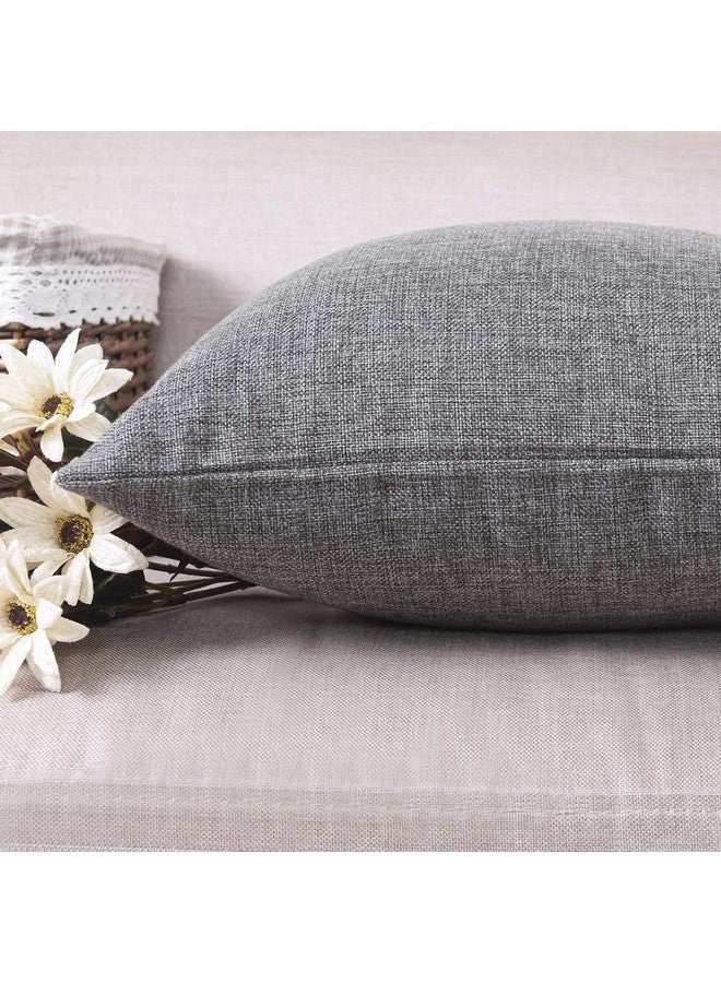 Khooti Khooti Jute Cushion Cover, 16x16 (Light Grey) (Pack of 2) - Image 3