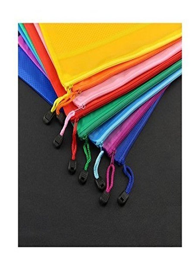 Shop Buzz Pack of 12 PVC Plastic Multi Purpose Pouch Return Gift for All Age Groups (Assorted Colours Size 24 x 12 cm) - Image 3