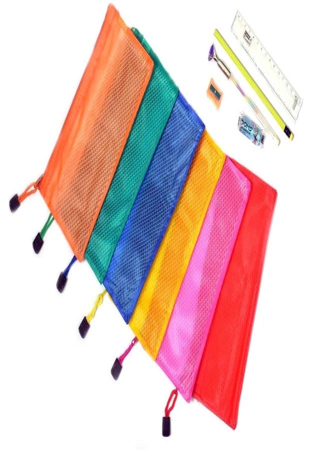 Shop Buzz Pack of 12 PVC Plastic Multi Purpose Pouch Return Gift for All Age Groups (Assorted Colours Size 24 x 12 cm) - Image 5