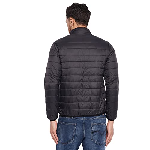 Duke Men Nylon Standard Length Full Sleeve Jacket_WSDZ834_Black_M - Image 3