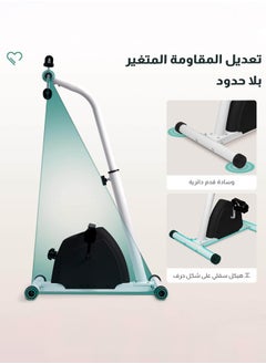 XiuWoo Hand and foot rehabilitation exercises, Adjustable Pedal Exerciser Bicycle Hand Arm Leg Pedaler Indoor Cycling Fitness Equipment with Non-slip Feet Pad for Seniors Elderly Total Body Workout  - Image 5