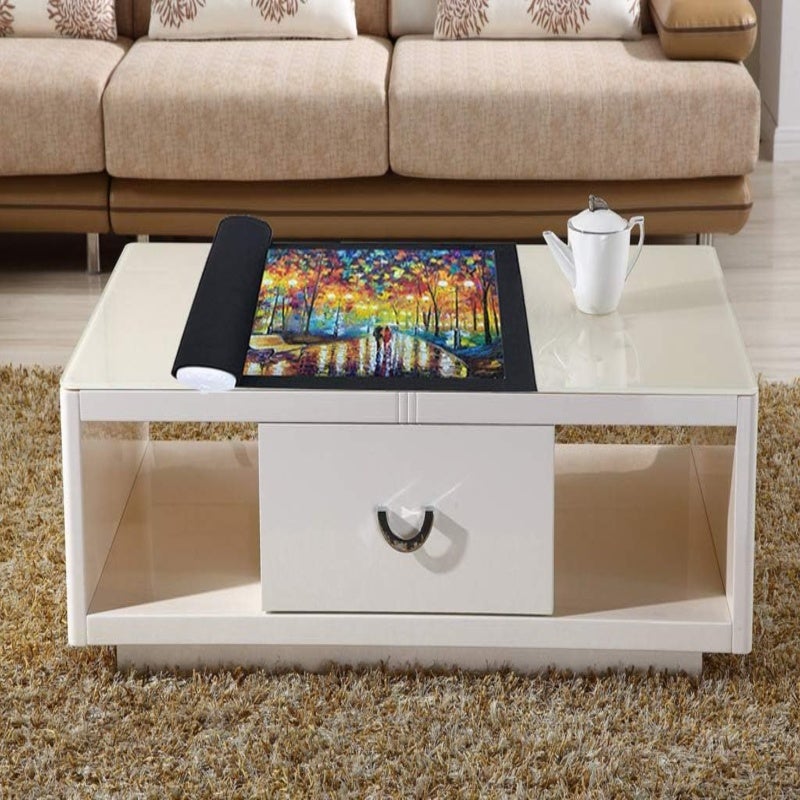 Jigsaw Puzzle Mat: Black Felt Roll Up Mat - Large Puzzle Storage Mat for Jigsaw Puzzle Enthusiasts - Image 5