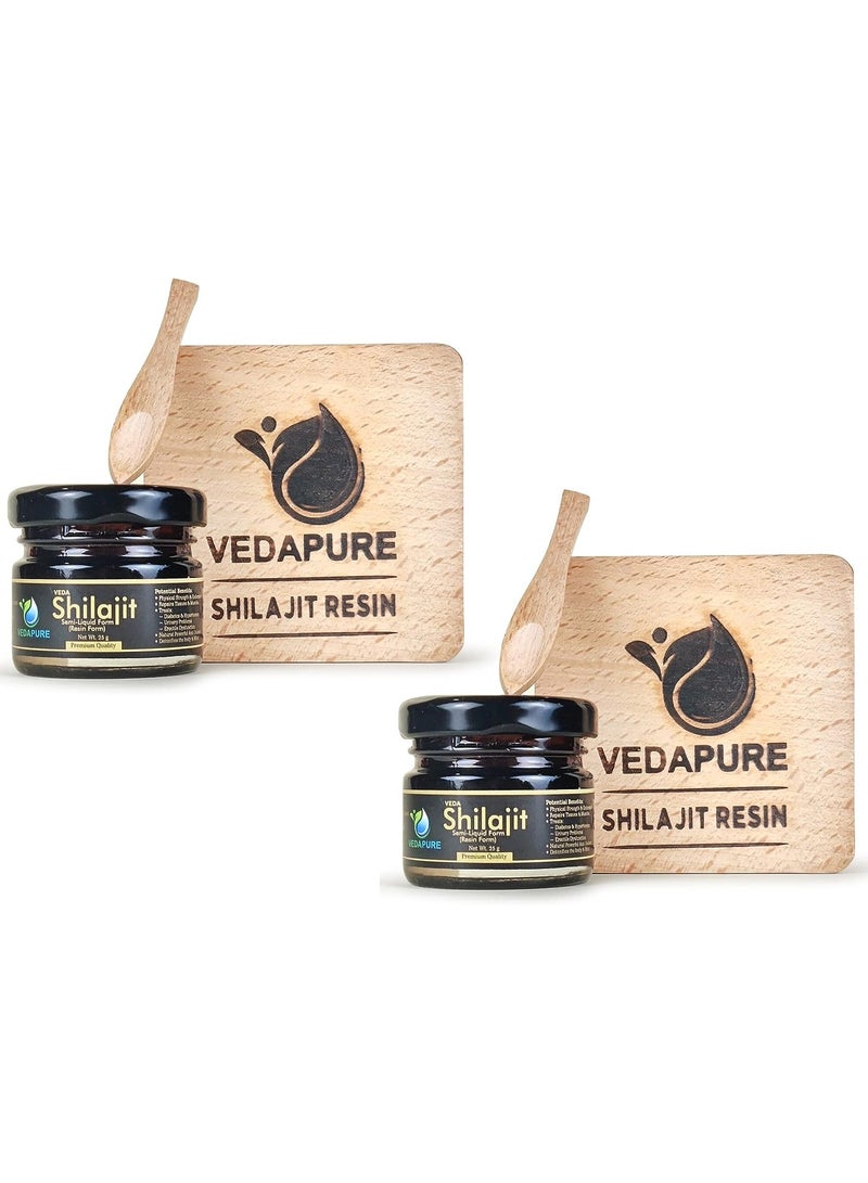 VEDAPURE Vedapure Shilajit 25 Gms, Pack of 2 - Image 1