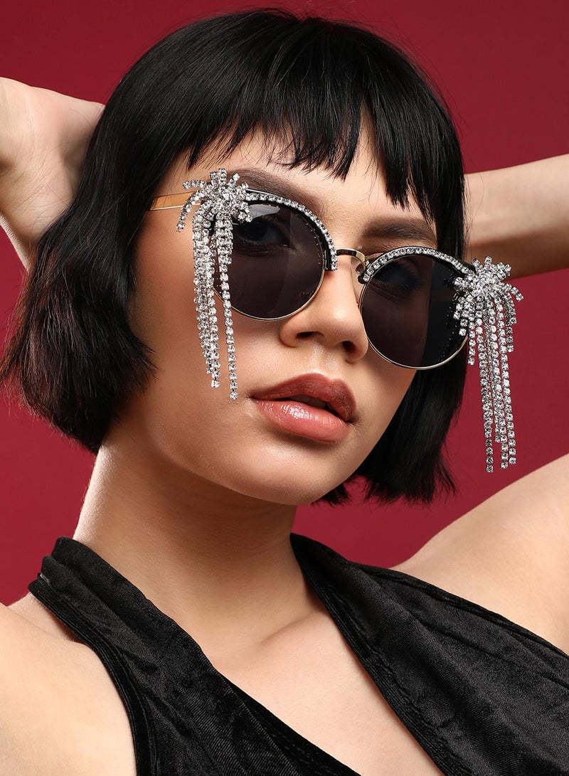 SOHI Embellished Artificial Sunglass Jewellery - Image 4