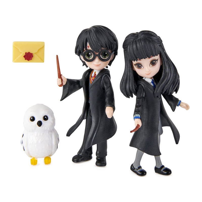 Wizarding World, Magical Minis Harry Potter and Cho Chang Friendship Set with Creature, Kids Toys for Ages 5 and up - Image 1