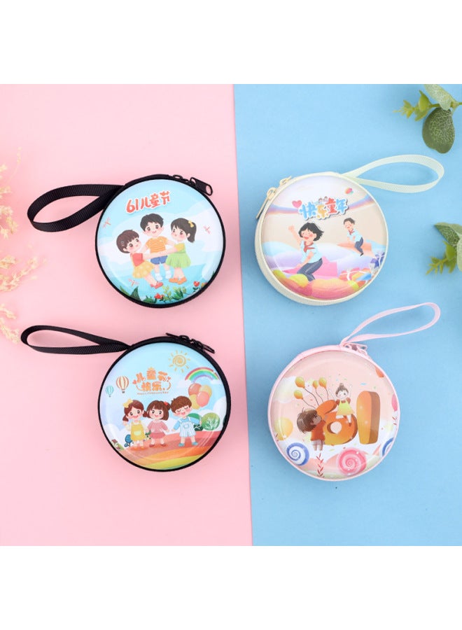 Dragon Boat Festival Children's Gift Cute Spaceman Mini Wallet Creative Cartoon Coin Purse Pendant Kindergarten Gift-Color:Round Spaceman Bag - Image 4