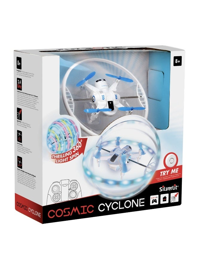 Silverlit Flybotic Cosmic Cyclone Remote Control Drone (16.5 cm, White) - Image 1