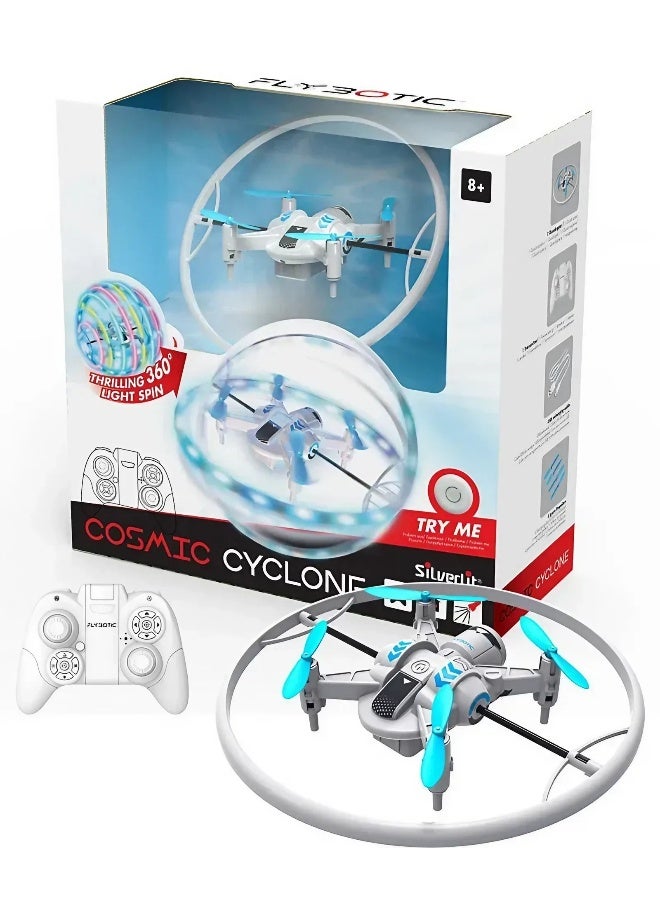 Silverlit Flybotic Cosmic Cyclone Remote Control Drone (16.5 cm, White) - Image 2