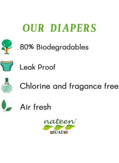 nateen Nateen Hospeen Adult Diapers,Day Incontinence Pants,Medium,Waist Size 60-110cm,80 Count,with 360 Dgree Elastic Waistband , Super Soft Fit.  - Image 2