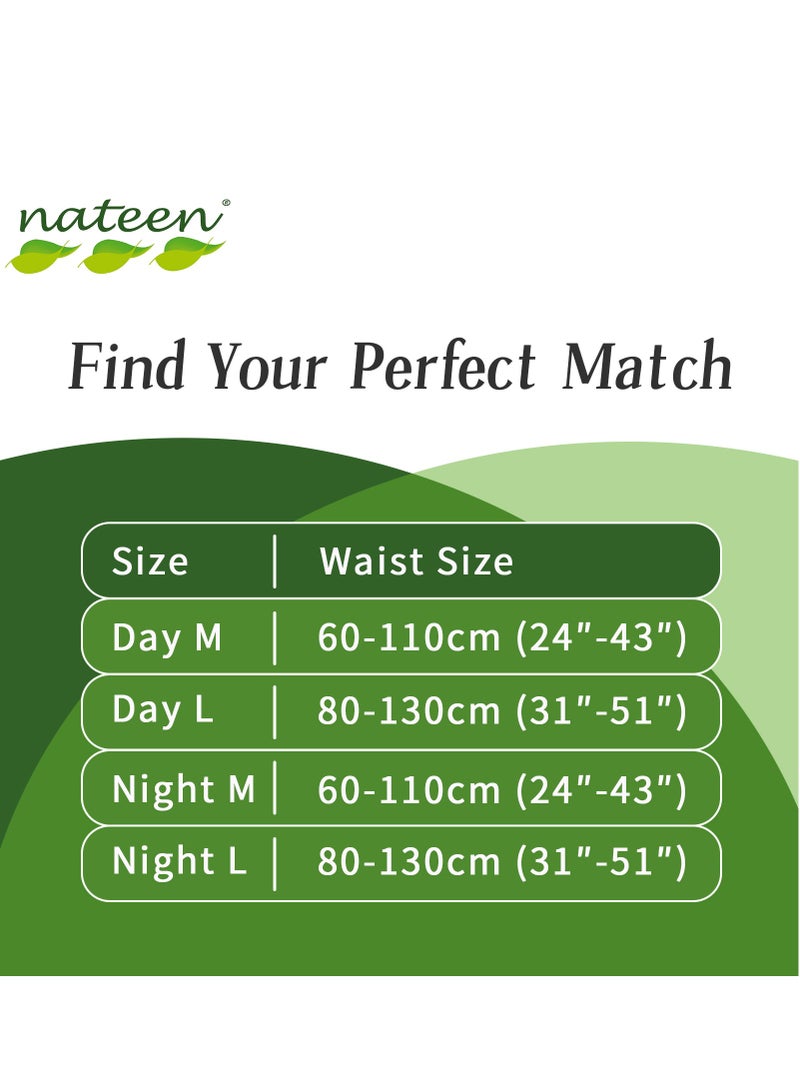 nateen Nateen Hospeen Adult Diapers,Day Incontinence Pants,Medium,Waist Size 60-110cm,80 Count,with 360 Dgree Elastic Waistband , Super Soft Fit.  - Image 4